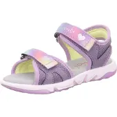 Superfit Sandaler 'Pebbles' gul / lilla / lyserød / sølv
