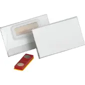 Durable Navneskilt 40x75 mm med magnet Place & Hold - (25 stk.)