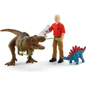 Schleich Dinosaurs - H: 7 cm - T-Rex Angreb 41465 - - OneSize - Dinosaur