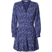 Pepe Jeans Pepe Jeanstil kvinder. PL953639 Anna Amarino-kjole (S), Casual, Viscose, Lange ærmer, Blå