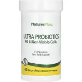 NaturesPlus , Ultra Probiotika, 40 Billion, 60 kapsler