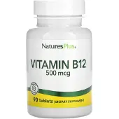 NaturesPlus , Vitamin B-12, 500 mcg, 90 Tabletter