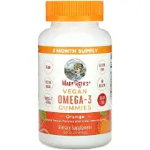 MaryRuth's , Vegan Omega-3 Gummies, Naturlig Orange, 60 Gummies