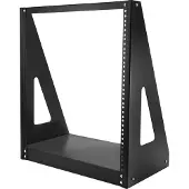 StarTech.com 2-post 12u Heavy-Duty Desktop Server Rack Lille åben ramme 19in computerstativ kompakt netværksstativ til AV / Studio / Data / IT-ud