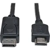 Eaton Corporation Eaton Tripp Lite Series DisplayPort to HDMI Adapter Cable (M/M), 3 ft. (0.9 m) - Adapterkabel - DisplayPort han til HDMI han - 91 cm - sort