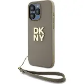 DKNY Håndledsrem Stock Logo etui til iPhone 15 Pro - beige
