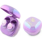 GUESS Iridescent 4G Printed Logo True Wireless Høretelefoner - Lilla