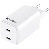 Sandberg 2-Port USB-C AC Charger