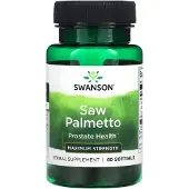 Swanson Health , Palmetto-skov, Maximum Strength, 60 bløde kapsler