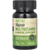 Deva , Vegan Multivitamin & Mineral Supplément, 90 Tabletter