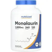 Nutricost , Monolaurin, 240 Capsules (500 mg per Capsule)