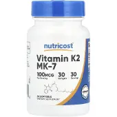 Nutricost , Vitamin K2 MK-7, 100 mcg, 30 Bløde Gel