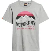 Superdry Superdrytil mænd. M1012122A Great Outdoors T-shirt grå (M), Casual, Bomuld, Korte ærmer