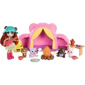 Enchantimals Med Campingbjørne Og Tilbehør Minidukke