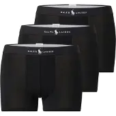 Ralph Lauren Polo Ralph Laurentil mænd. 714965507006 Sæt med 3 klassiske boxershorts i sort bomuldsblanding (S), Afslappet