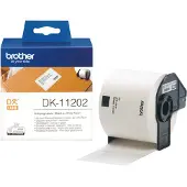 Brother DK-11202 - Sort på hvid - 62 x 100 mm 300 etikette(r) (1 rulle(r) x 300 shipping etiketter - for QL-1050, QL-500, QL-550, QL-560, QL-570, QL-650, QL-710, QL-720, QL-820