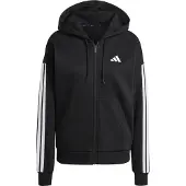 Adidas Essentials 3 Stripes Fleece Sweatshirt Med Lynlås