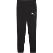 Puma ESS METALLIC Sweatpants Women, Clothing, Black/Metallic Gold, L