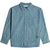 G-Star Long Pocket Boxy Fit Shirt - Light blue - Men