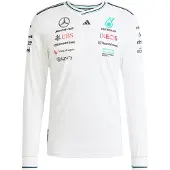 Adidas Mercedes Amg Petronas F1 Team T-shirt Med Lange ærmer