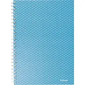 Esselte Colour'Breeze A5 notesblok linjeret, spiralindbundet Blå - (4 stk.)
