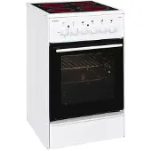 Exquisit ECM 5-4, Fritstående komfur, Hvid, Dreje, Front, Keramisk, 4 zone(s)