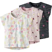 Name it Bluser & t-shirts 'NMFVIGGA' pink / lyserød / sort / hvid