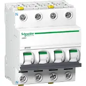 Schneider Electric Automatsikring iC60N C 3P+N 1A 6kA