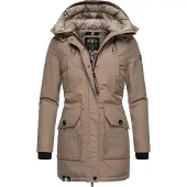 NAVAHOO Vinterjakke chamois / sort / hvid