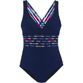 LASCANA Badedragt navy / turkis / koboltblåt / neonpink