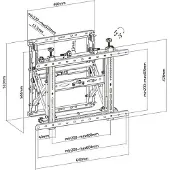 Equip 650352 45´´-70´´ Pop-out Bracket Tv-beslag