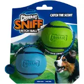 Chuckit! Sniff Fetch Ball Duo Pack - Størrelse M: 2 x ca. Ø 6,5 cm