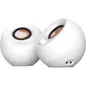 Ginza.se Pebble Pro - Højttalere - til PC - 2.0-kanal - trådløs - Bluetooth - USB - 30 Watt (Total) - hvid