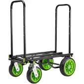 Gravity CART L 01 B, Stål, Transporttrolley, Sort, Grøn, 170 kg, Solidt hjul, 4 hjul