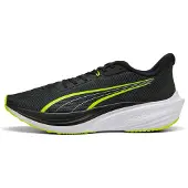 Puma Darter Pro Running Shoes, Shoes, Black/Yellow Alert/White, 37.5