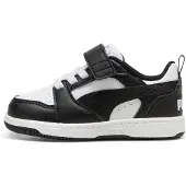 Puma Rebound V6 Low Sneakers Toddlers, Shoes, White/Black, 20