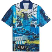 Puma Mancester City Fc Football Energy+ Retro T-shirt Med Korte ærmer