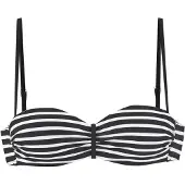 Venice beach Bikinioverdel sort / hvid