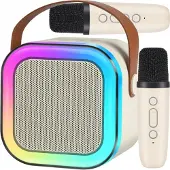 Lexibook trådløs karaoke-sæt højtaler Bluetooth RGB - to mikrofoner - USB - mini jack