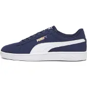 Puma Smash 3.0 Buck Sneakers, Shoes, Navy/White/Gold, 40.5