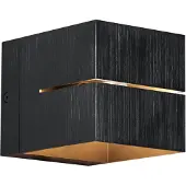 QAZQA Moderne gunmetal væglampe med lyseffekt - Transfer Groove