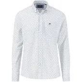 Fynch&Hatton Seasonal Combi Print Skjorte Med Lange ærmer