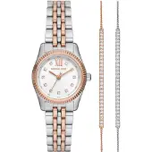 Michael Kors Analogt ur 'LEXINGTON' guld / sølv / hvid