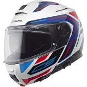 Schuberth C5 Omega Klaphjelm Hvid/Sort/Rød/Blå 61