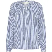 Cream Bluse 'Tiah' blå / hvid