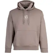 Armani Exchange Sweatshirt mørkebeige / hvid