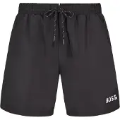 Hugo Boss Badebukser med logo i kontrastfarve og paspelering