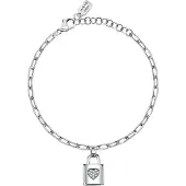 La Petite Story Padlock Heart Crys Armbånd