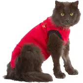 Medical Pet Shirt kat - rød - XXS