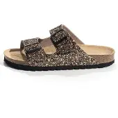 Bayton Pantoletter 'Tracy' bronze / sort